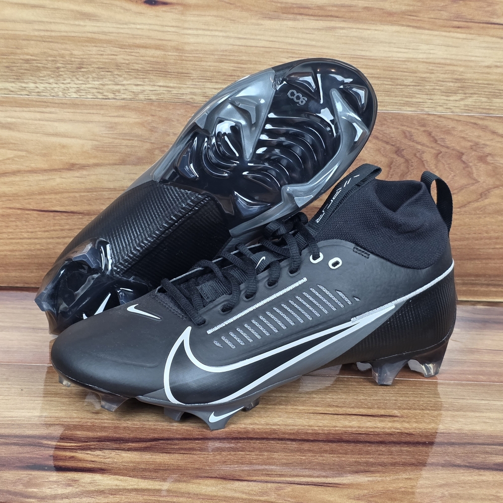 Nike Vapor Edge Pro 360 2 Men's Size 13 Triple Black Football Cleats DA5456-010